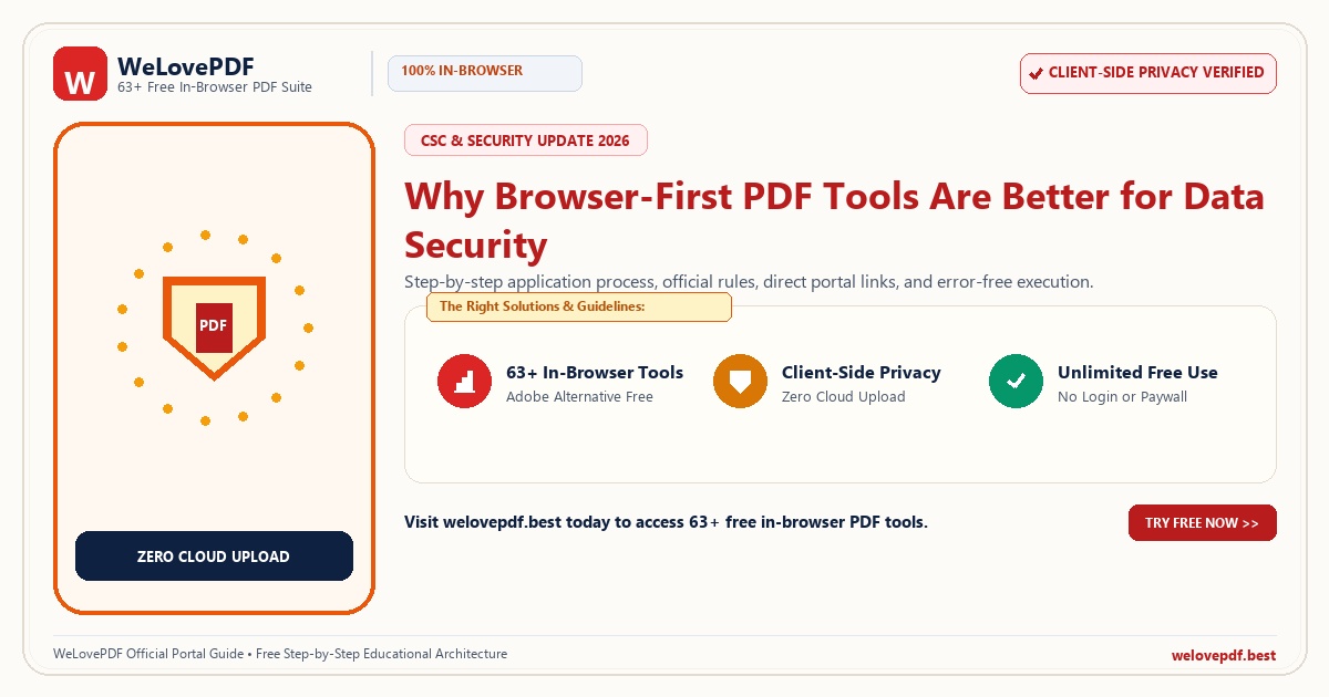 Why Browser-First PDF Tools are Better for Data Security